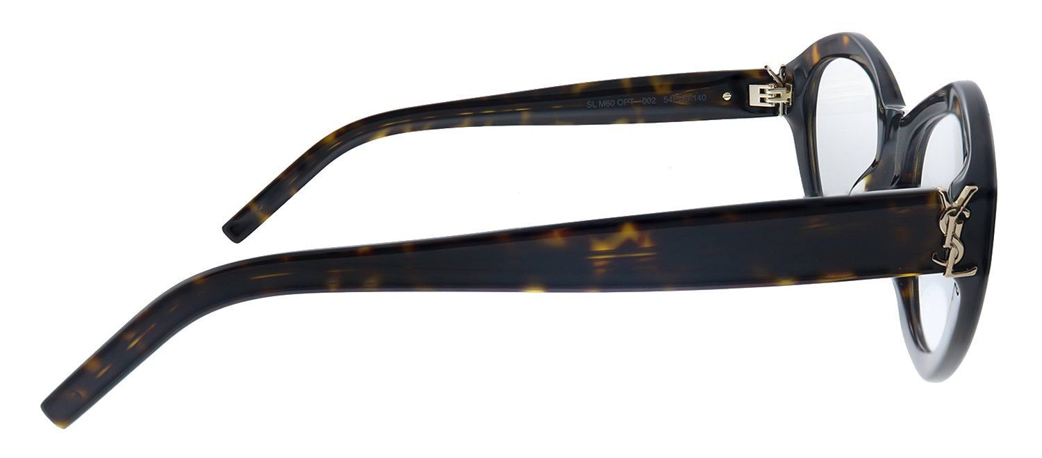 Saint Laurent SL M60 002 Cat-Eye Acetate Havana Eyeglasses with Demo Lens sold by Gaffos product image thumbnail 3