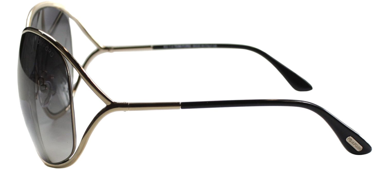 Tom Ford Miranda TF 130 28B Fashion Metal Gold Sunglasses with Grey Mirror Lens sold by Gaffos product image thumbnail 3