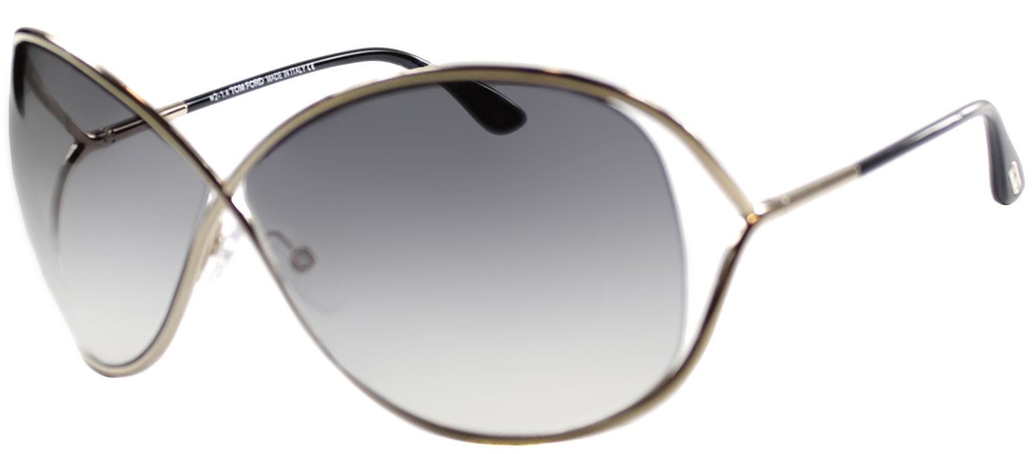 Tom Ford Miranda TF 130 28B Fashion Metal Gold Sunglasses with Grey Mirror Lens sold by Gaffos product image thumbnail 2
