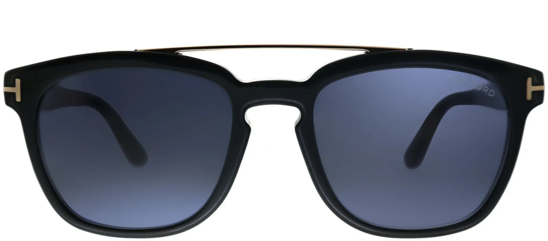 Tom Ford Holt TF 516 01A Black Square Plastic Black Sunglasses with Grey Lens sold by Gaffos