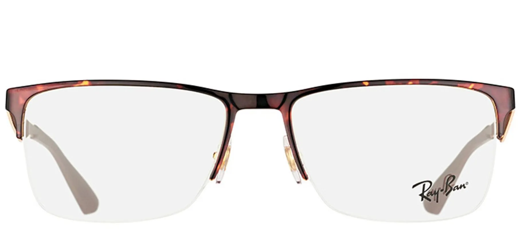 Ray-Ban RX 6335 2917 Rectangle Metal Gold Eyeglasses with Demo Lens sold by Gaffos