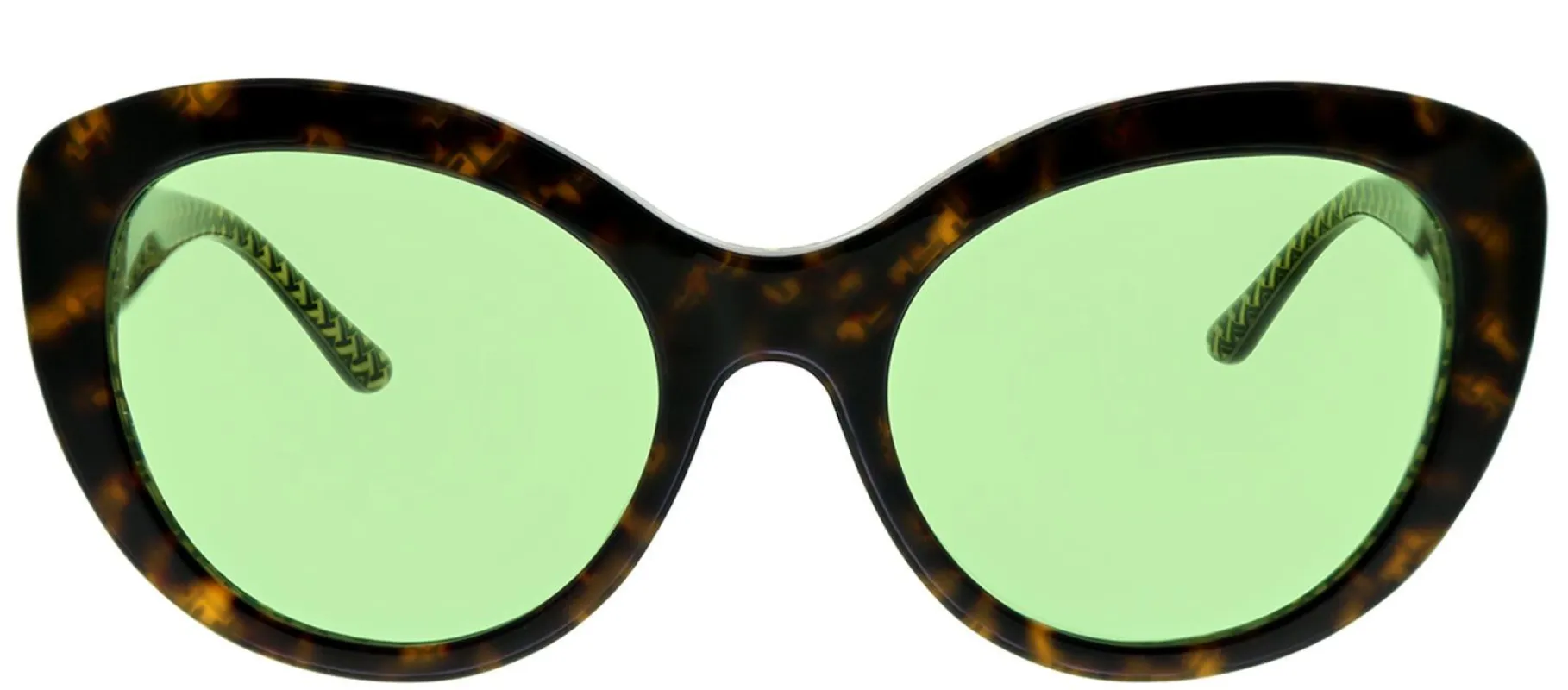 Tory Burch TY 7121 1734/2 Cat-eye Plastic Tortoise/ Havana Sunglasses with Green Lens sold by Gaffos