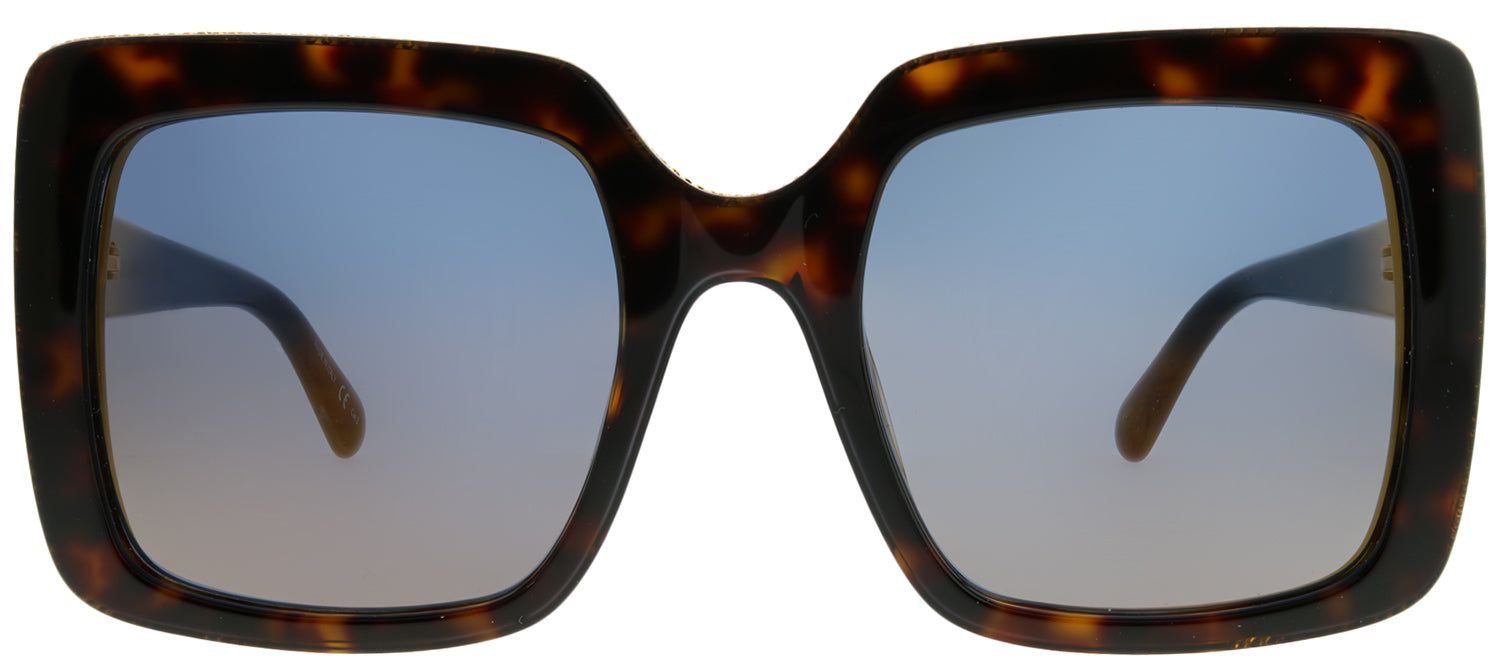 Stella McCartney SC 0093S 004 Square Plastic Tortoise/ Havana Sunglasses with Bronze Mirror Lens sold by Gaffos