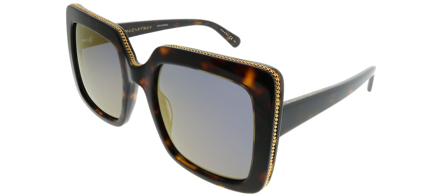 Stella McCartney SC 0093S 004 Square Plastic Tortoise/ Havana Sunglasses with Bronze Mirror Lens sold by Gaffos product image thumbnail 2