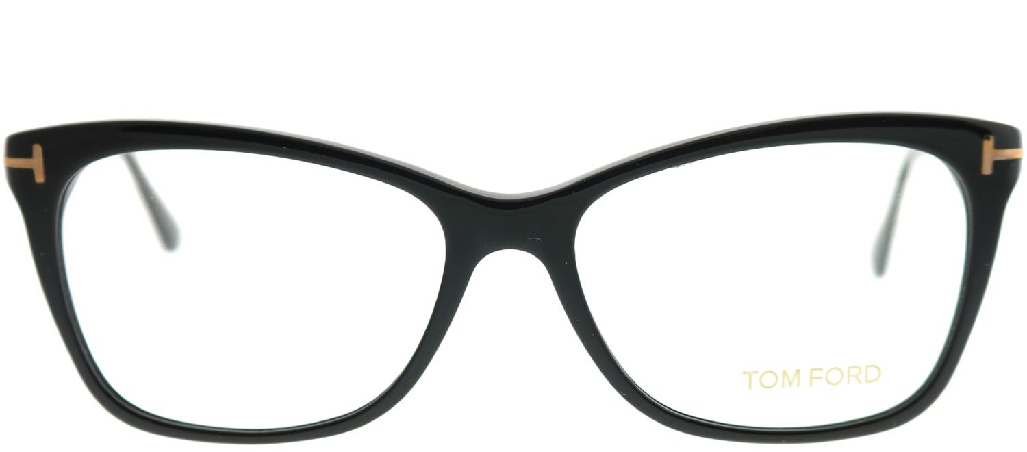 Tom Ford FT 5353 001 Rectangle Plastic Black Eyeglasses with Demo Lens sold by Gaffos