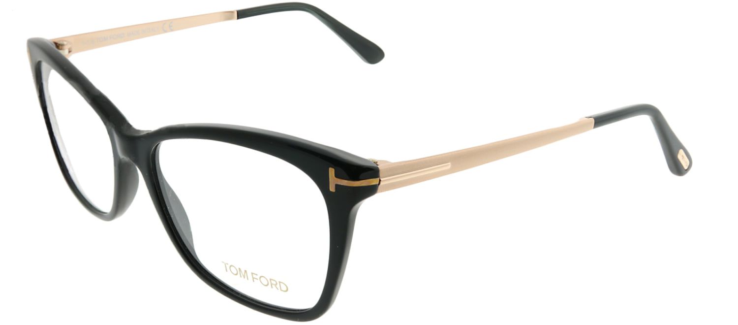 Tom Ford FT 5353 001 Rectangle Plastic Black Eyeglasses with Demo Lens sold by Gaffos product image thumbnail 2