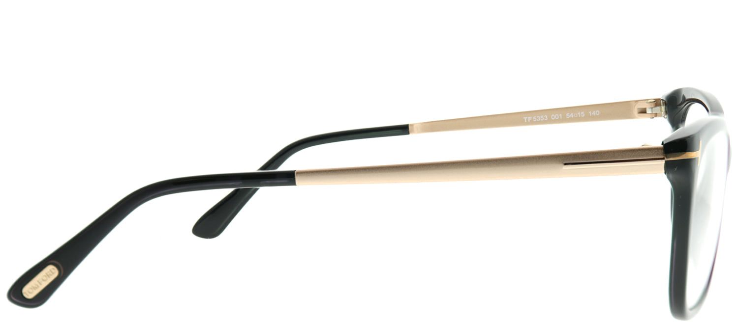 Tom Ford FT 5353 001 Rectangle Plastic Black Eyeglasses with Demo Lens sold by Gaffos product image thumbnail 3