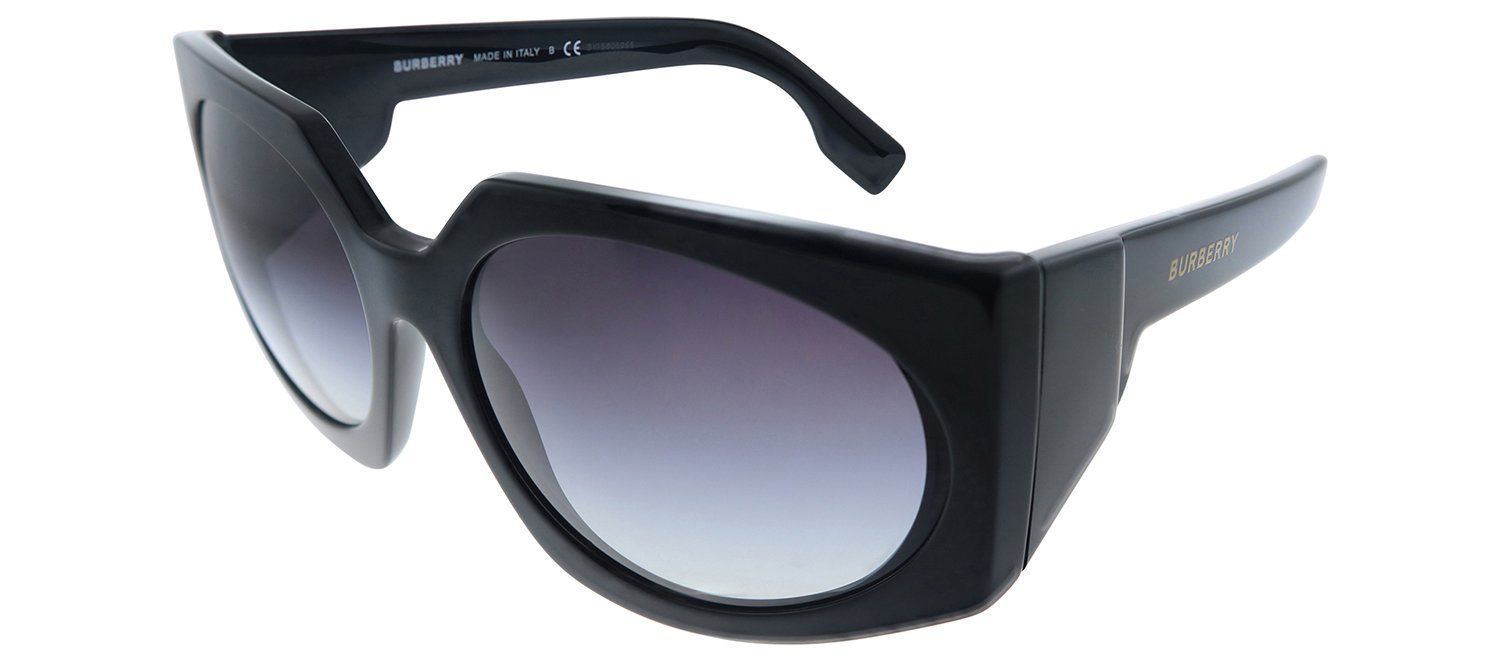 Burberry BE 4306 30018G Oval Plastic Black Sunglasses with Grey Gradient Lens sold by Gaffos product image thumbnail 2