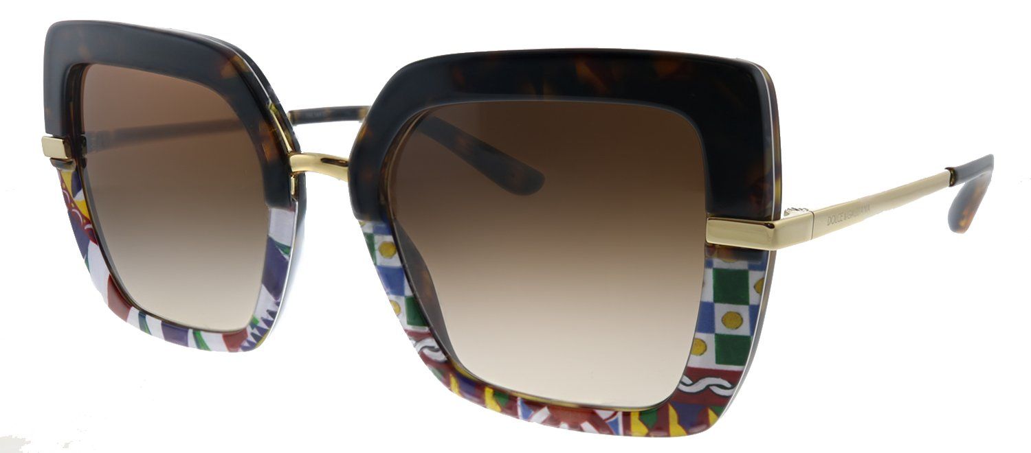 Dolce & Gabbana DG 4373 327813 Square Plastic Multicolor Sunglasses with Brown Gradient Lens sold by Gaffos product image thumbnail 2
