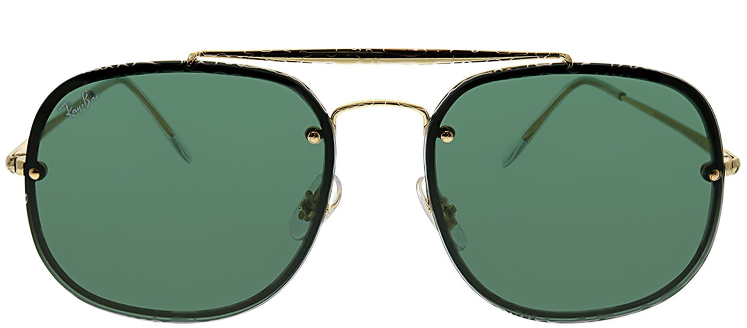 Ray-Ban RB 3583N 905071 Aviator Metal Gold Sunglasses with Green Lens sold by Gaffos