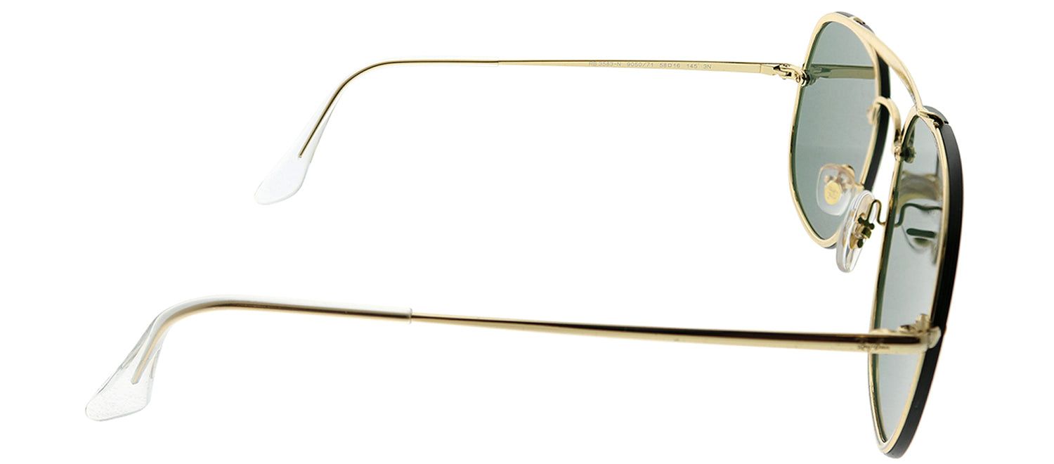 Ray-Ban RB 3583N 905071 Aviator Metal Gold Sunglasses with Green Lens sold by Gaffos product image thumbnail 3