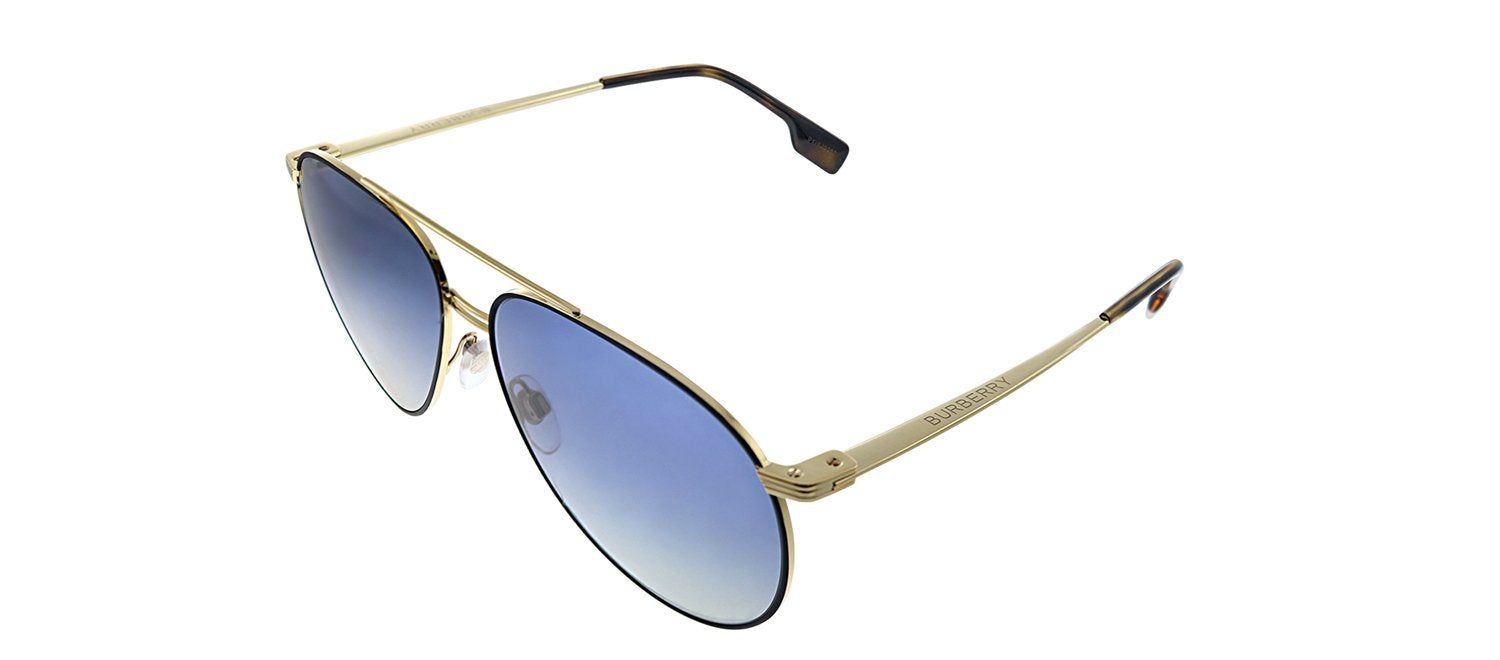Burberry BE 3108 10174L Pilot Metal Black Sunglasses with Blue Gradient Lens sold by Gaffos product image thumbnail 2
