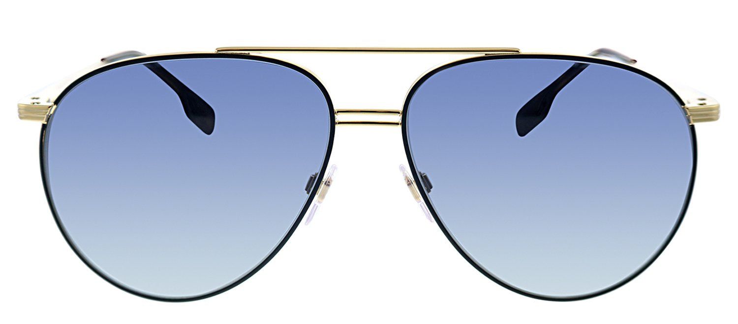 Burberry BE 3108 10174L Pilot Metal Black Sunglasses with Blue Gradient Lens sold by Gaffos
