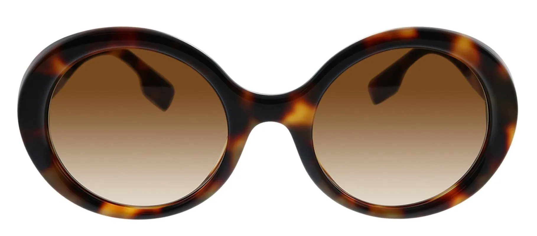 Burberry BE 4314 388413 Round Plastic Havana Sunglasses with Brown Lens sold by Gaffos