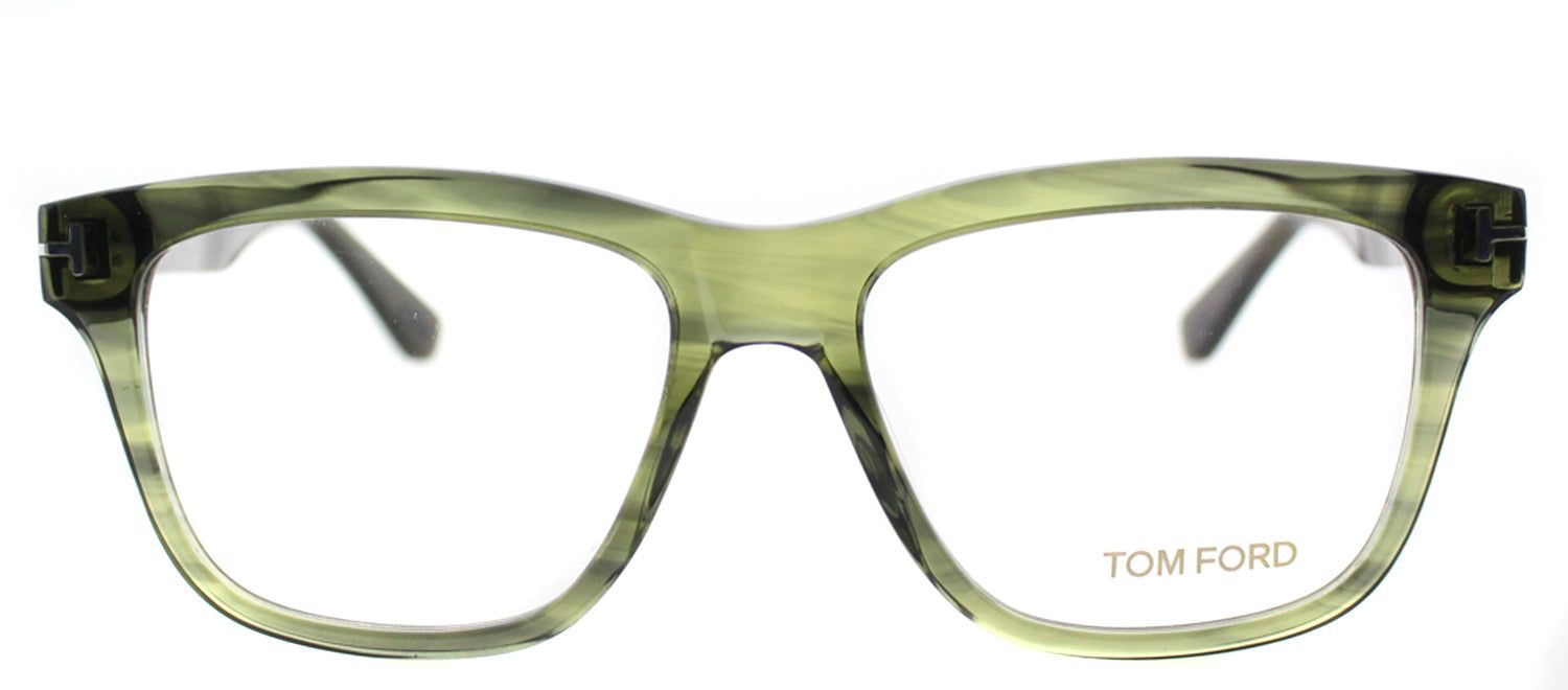 Tom Ford FT 5372 098 Rectangle Metal Green Eyeglasses with Demo Lens sold by Gaffos