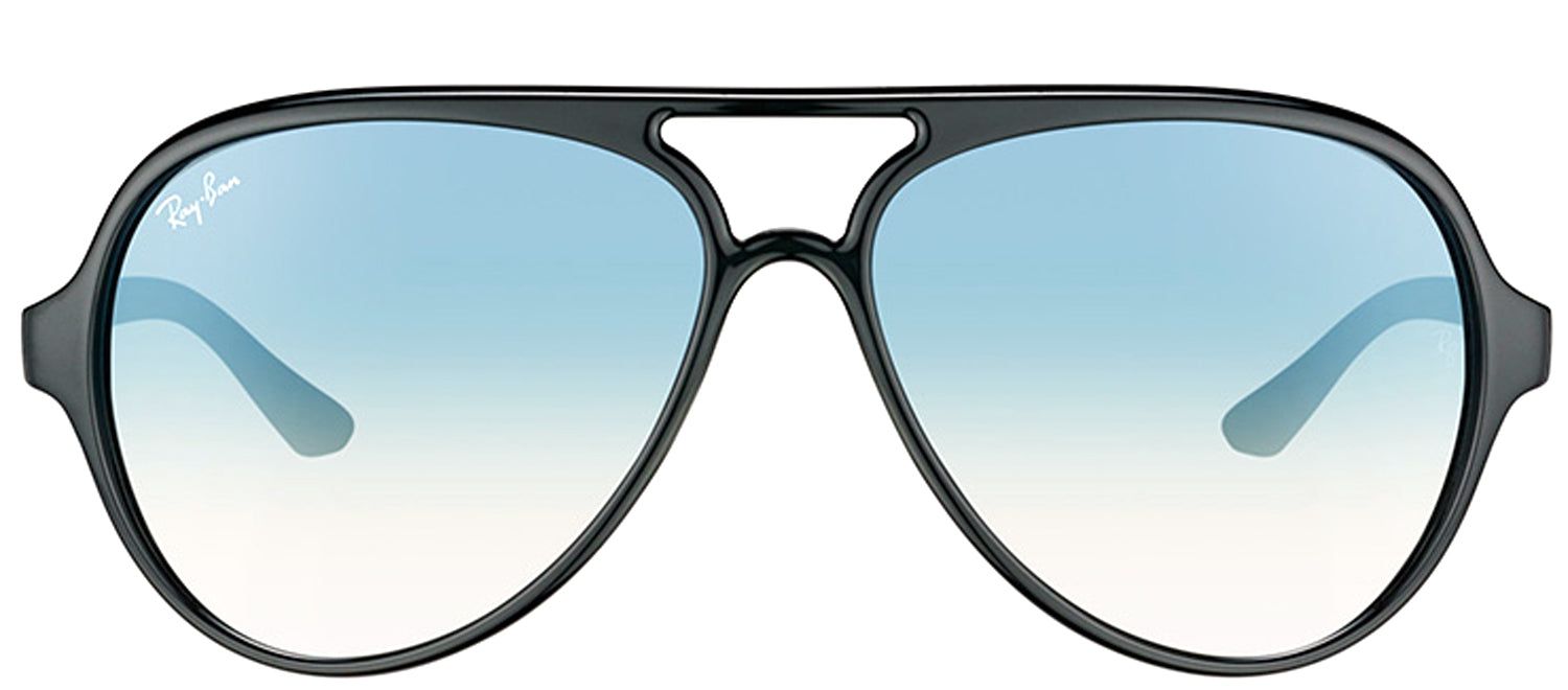 Ray-Ban RB 4125 601/3F Aviator Plastic Black Sunglasses with Blue Gradient Lens sold by Gaffos