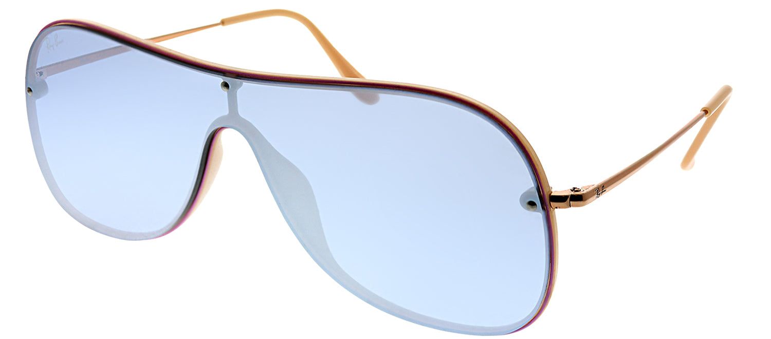 Ray-Ban RB 4311N 63611U Shield Plastic Beige Sunglasses with Violet Mirror Silver Lens sold by Gaffos product image thumbnail 2