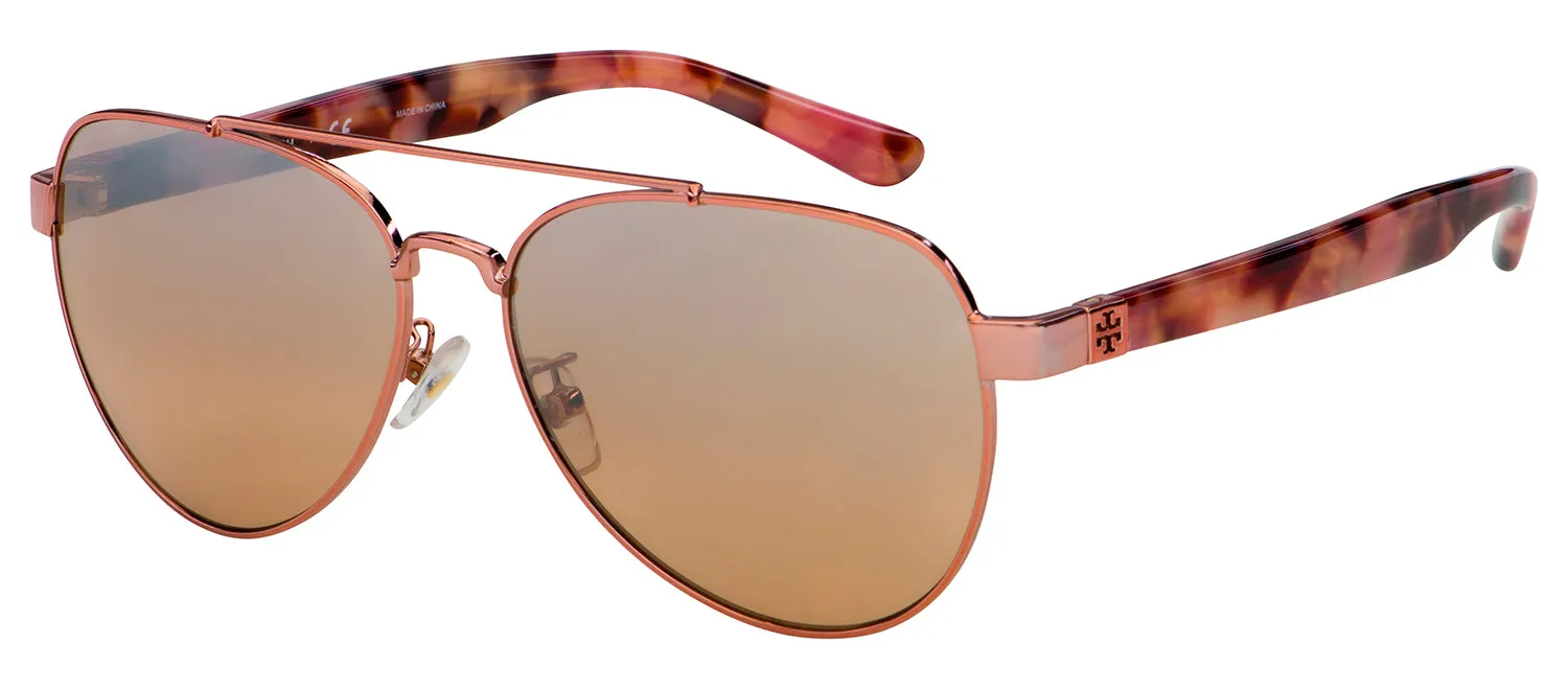 Tory Burch TY 6070 32738Z Aviator Metal Gold Sunglasses with Brown Mirror Lens sold by Gaffos product image thumbnail 2