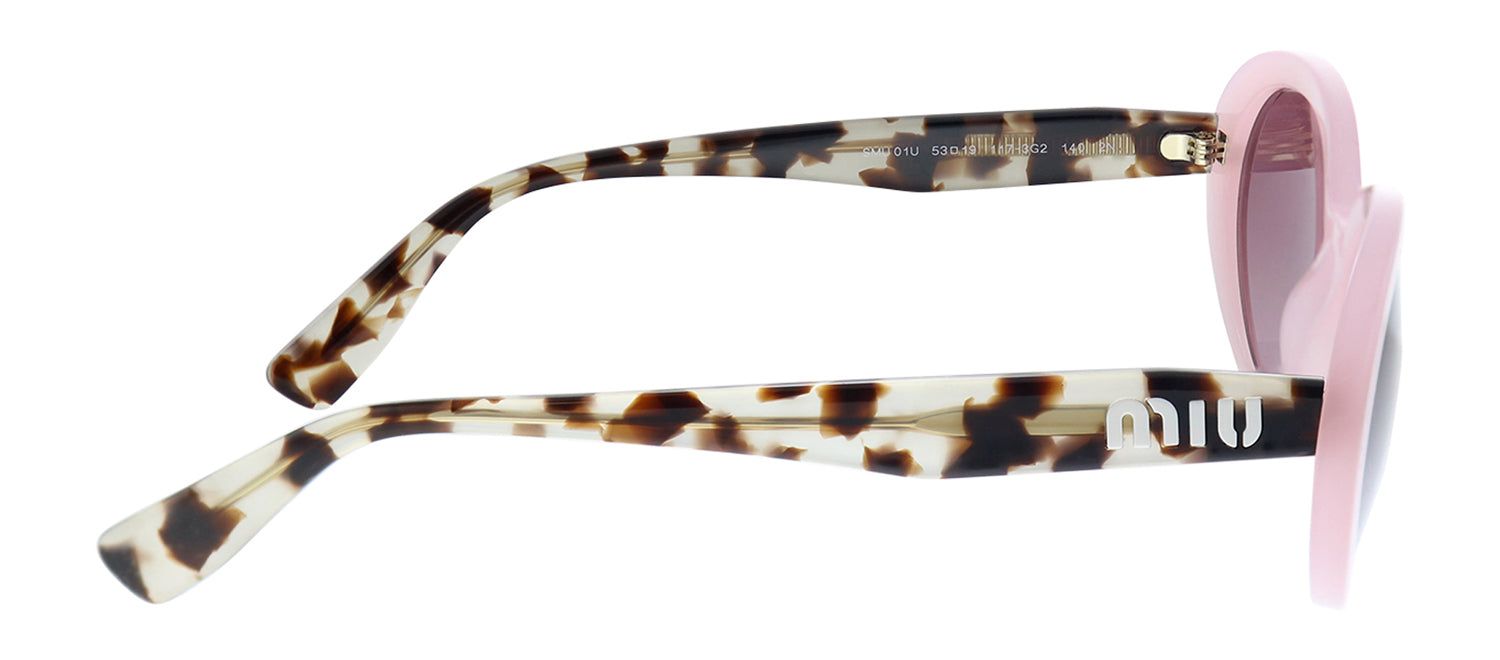 Miu Miu MU 01US 1173G2 Cat-Eye Plastic Pink Sunglasses with Pink Gradient Lens sold by Gaffos product image thumbnail 3