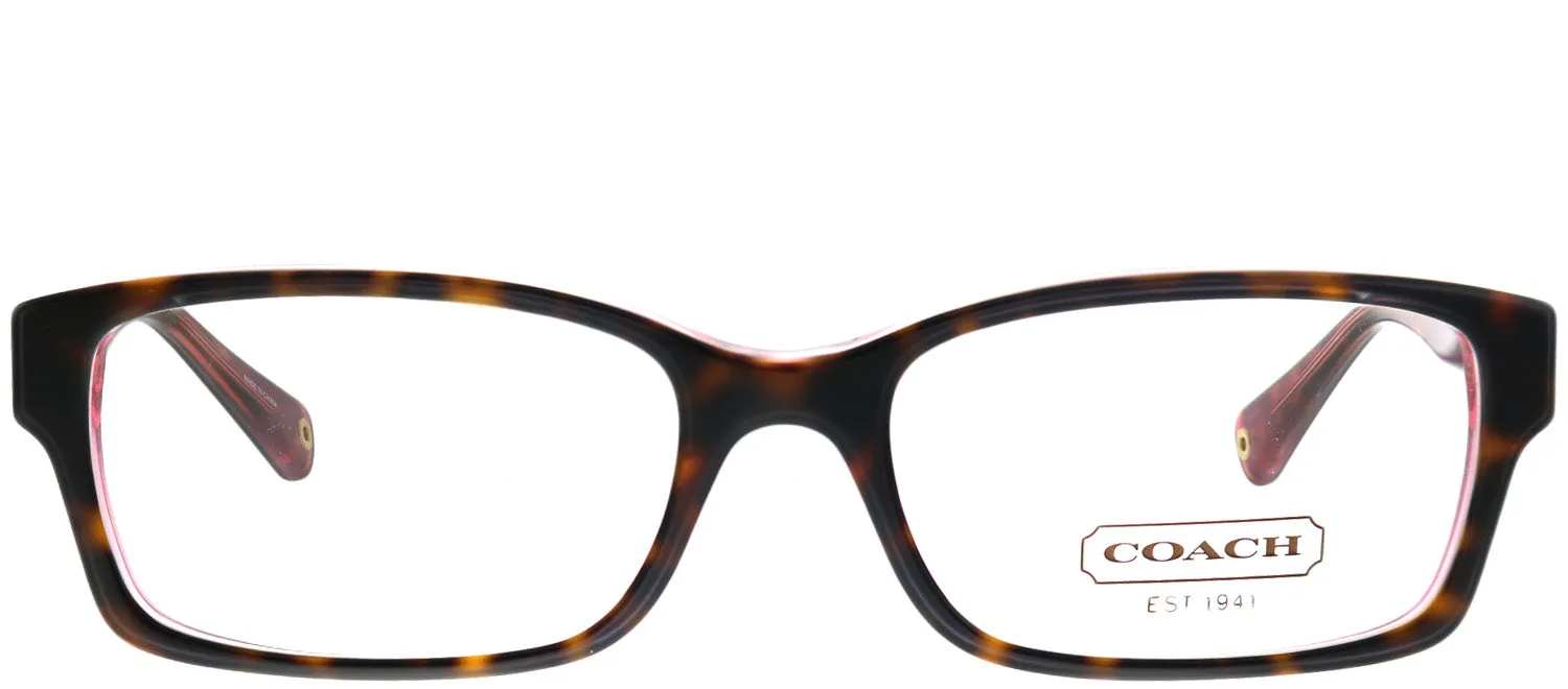 Coach Brooklyn HC 6040 5115 Rectangle Plastic Tortoise/ Havana Eyeglasses with Demo Lens sold by Gaffos