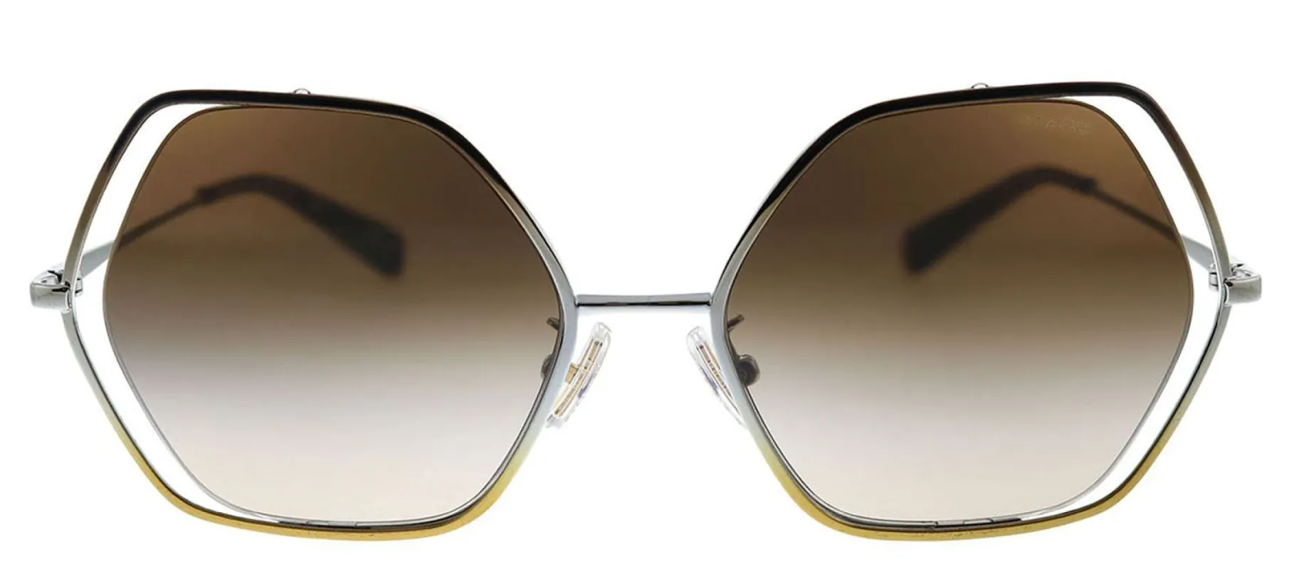 Coach HC 7109 933913 Fashion Metal Havana Sunglasses with Brown Gradient Lens sold by Gaffos