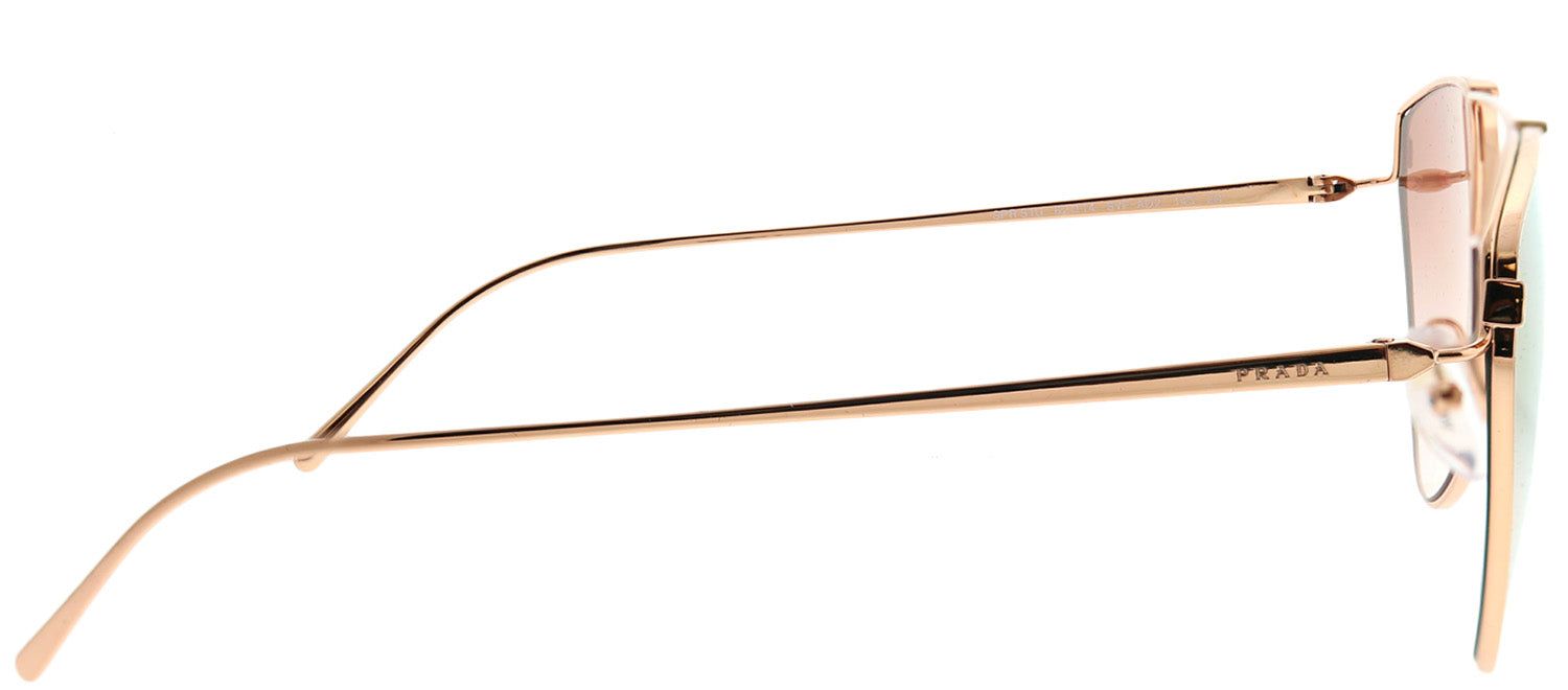 Prada PR 51US SVFAD2 Aviator Metal Gold Sunglasses with Pink Gradient Mirror Pink Lens sold by Gaffos product image thumbnail 3