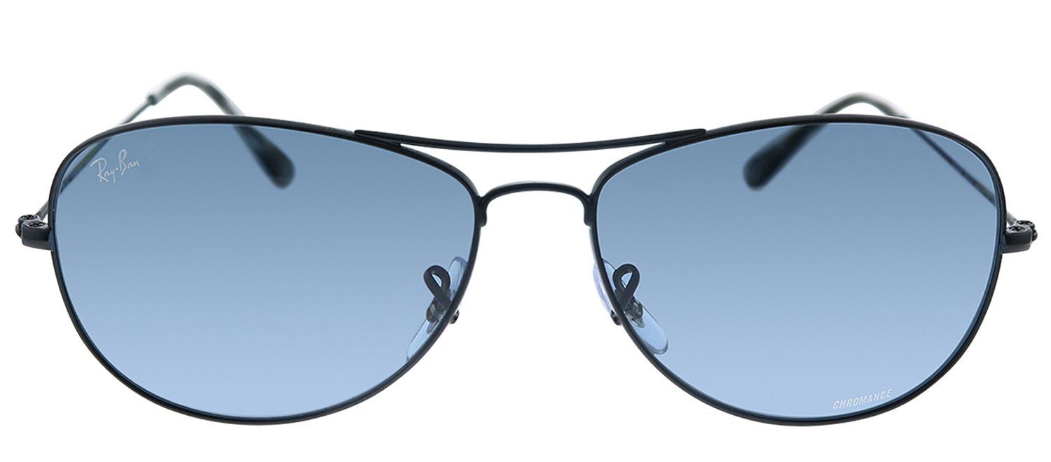 Ray-Ban RB 3562 006/BA Pilot Metal Black Sunglasses with Blue Polarized Lens sold by Gaffos