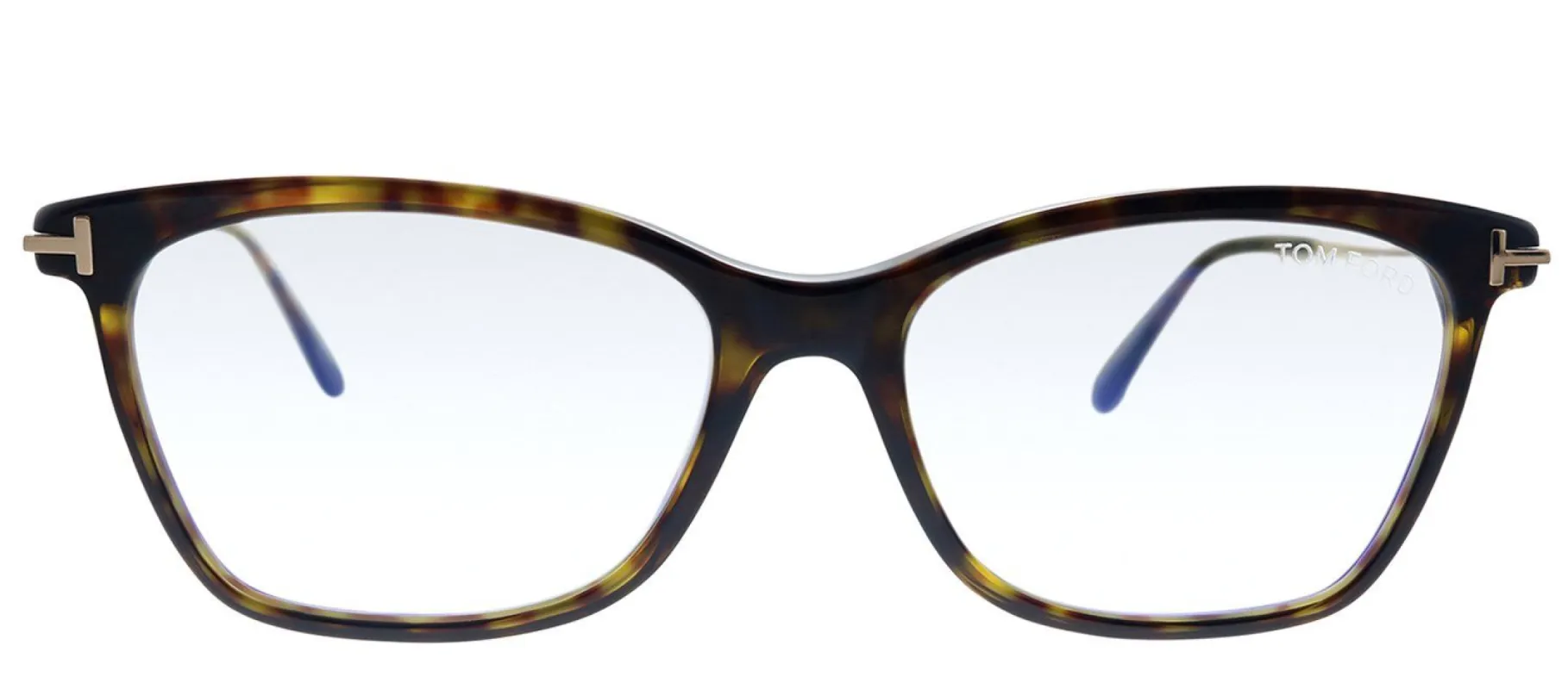 Tom Ford FT 5712B 052 Square Plastic Havana Eyeglasses with Demo Lens sold by Gaffos