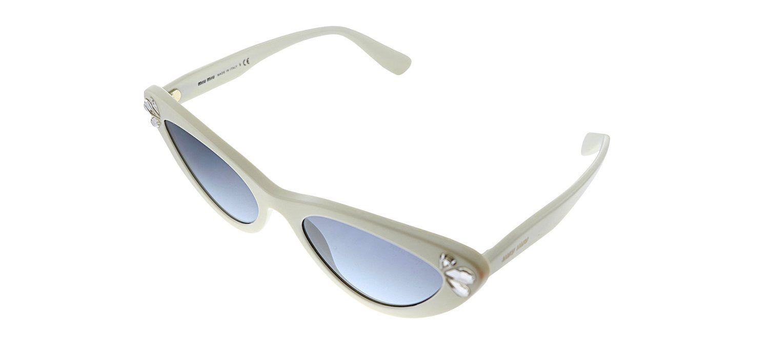 Miu Miu MU 01VS 157169 Butterfly Plastic Ivory Sunglasses with Blue Gradient Lens sold by Gaffos product image thumbnail 2