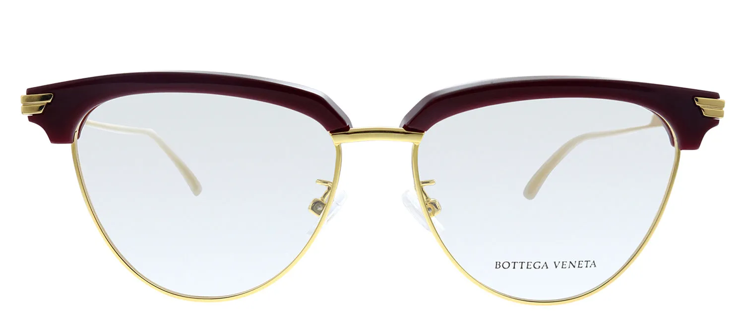 Bottega Veneta BV 1010O 003 Cat-Eye Metal Burgundy Eyeglasses with Demo Lens sold by Gaffos