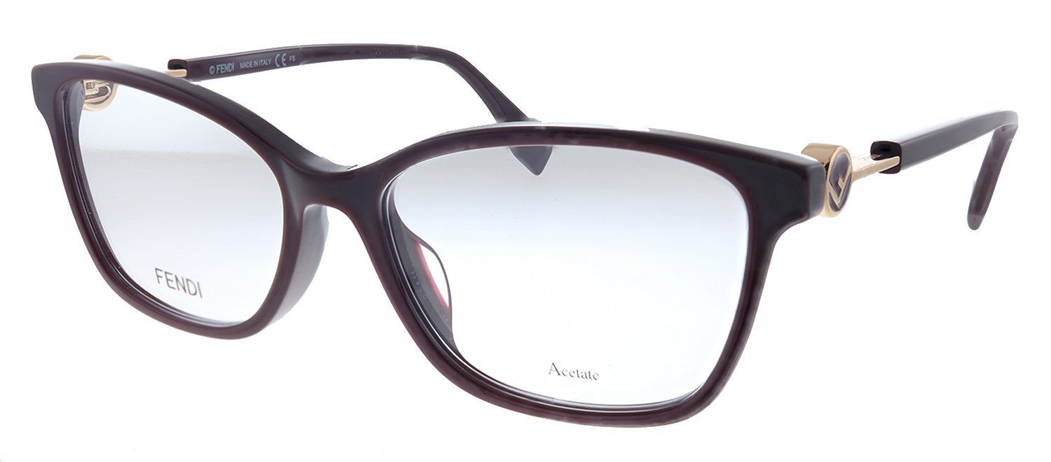 Fendi F is Fendi FF 0363/F LHF Rectangle Plastic Opal Burgundy Eyeglasses with Demo Lens sold by Gaffos product image thumbnail 2