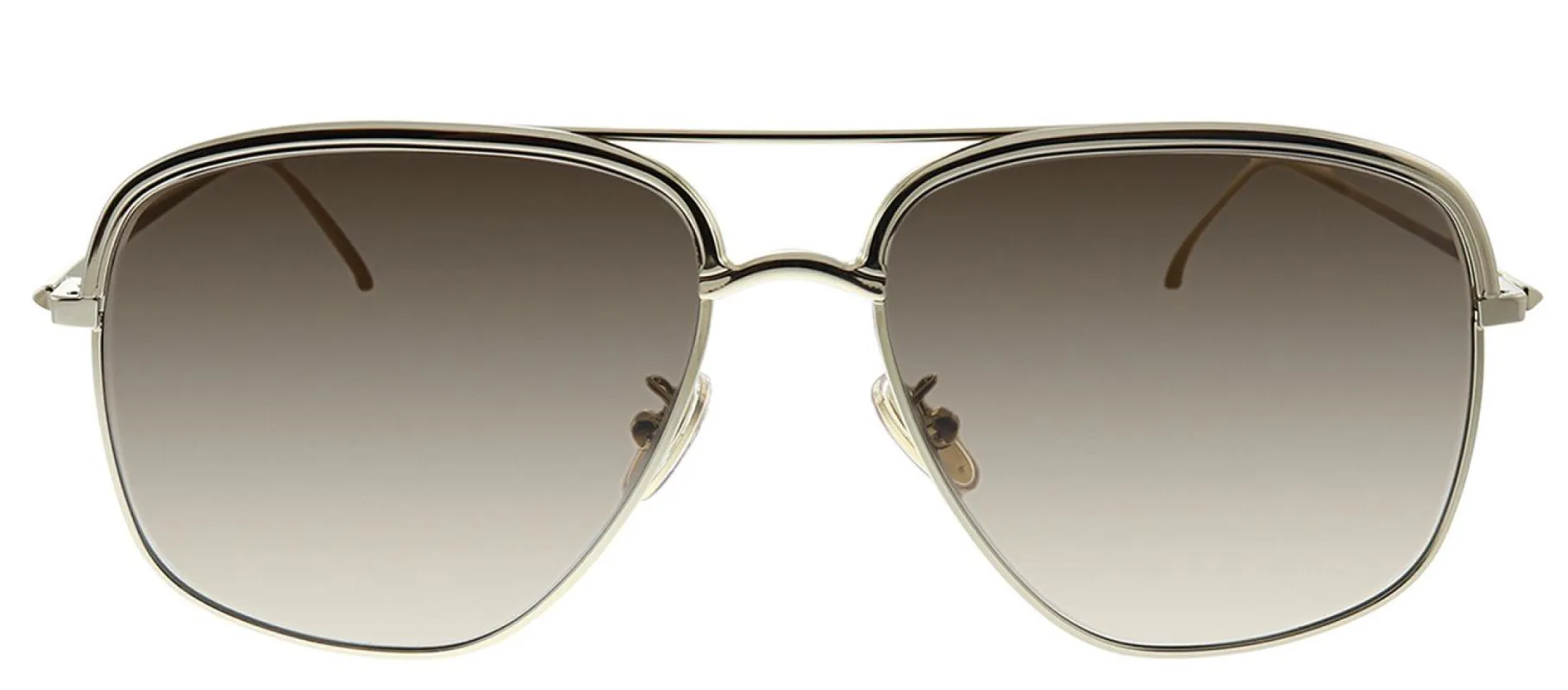 Victoria Beckham VB 200S 714 Square Metal Gold Sunglasses with Brown Gradient Lens sold by Gaffos
