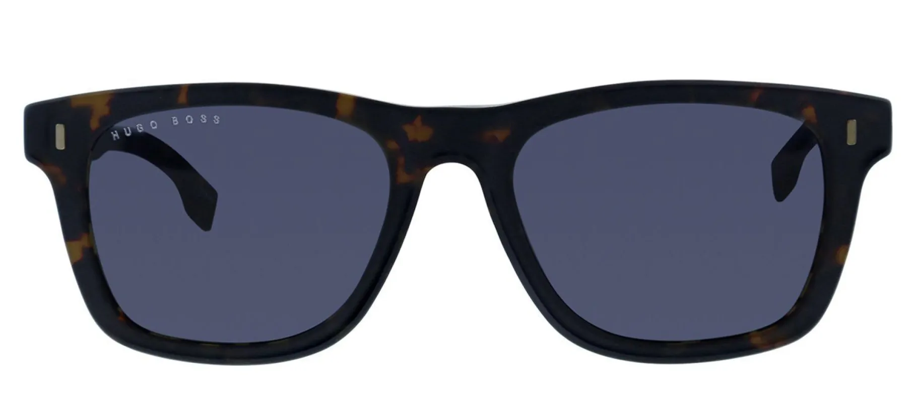 Hugo Boss BOSS 0925/S HGC Rectangle Plastic Havana Sunglasses with Blue Lens made by Gaffos