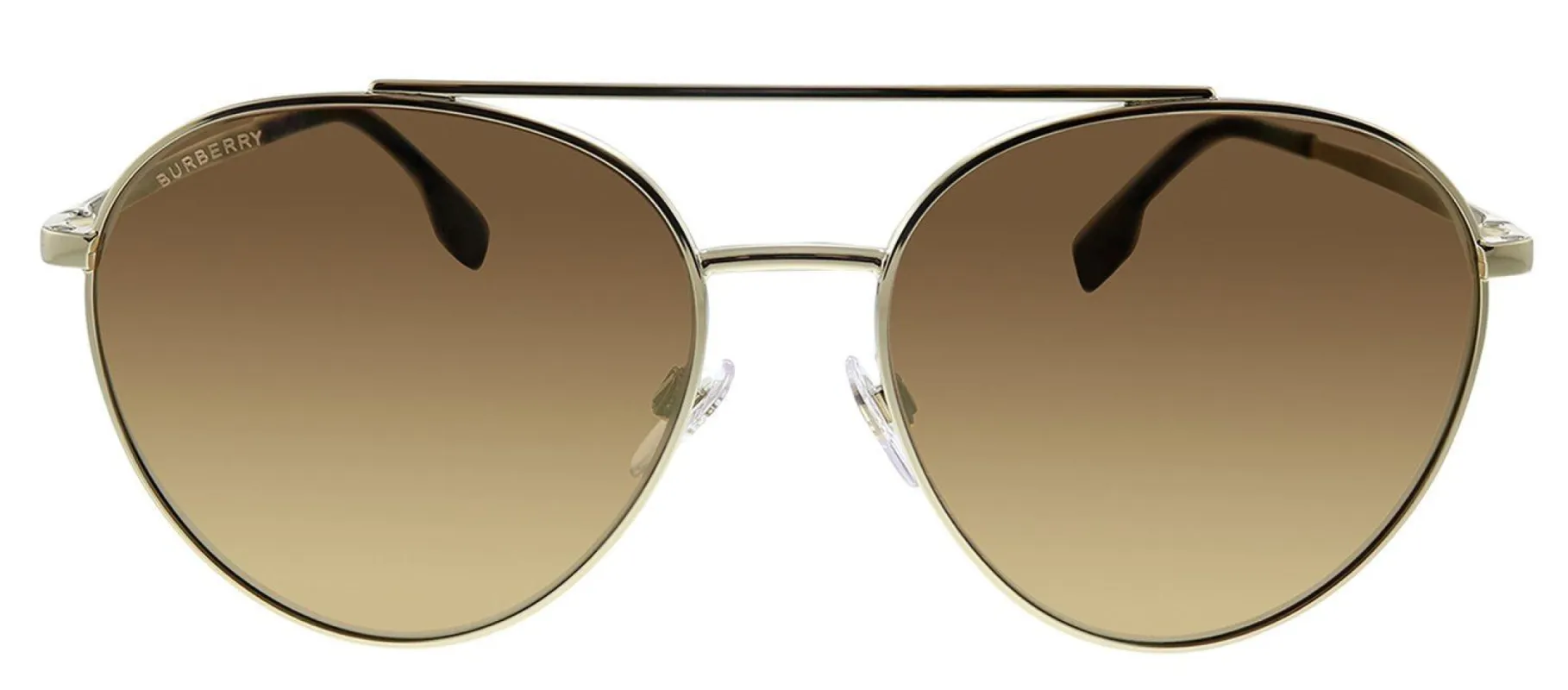 Burberry BE 3115 11092T Pilot Metal Gold Sunglasses with Brown Polarized Lens sold by Gaffos