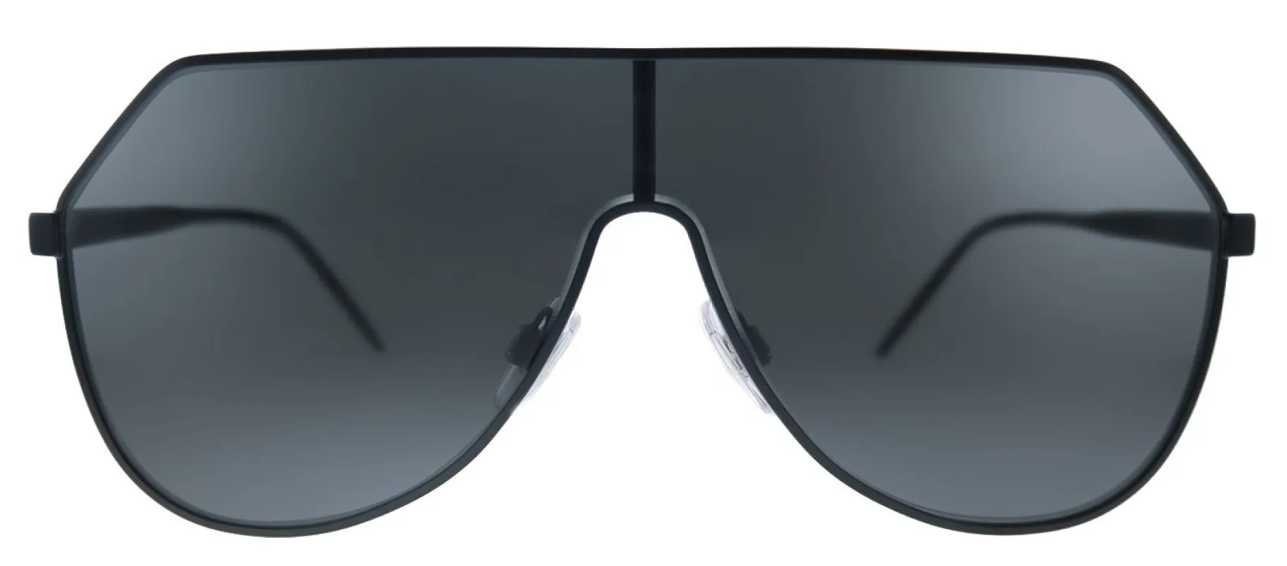 Dolce & Gabbana DG 2221 110687 Aviator Metal Black Sunglasses with Grey Gradient Lens sold by Gaffos