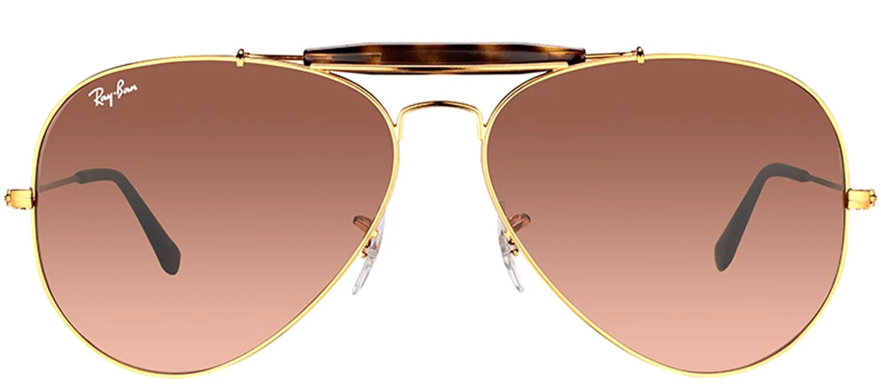 Ray-Ban Outdoorsman II RB 3029 9001A5 Aviator Metal Bronze Sunglasses with Pink Gradient Brown Lens sold by Gaffos