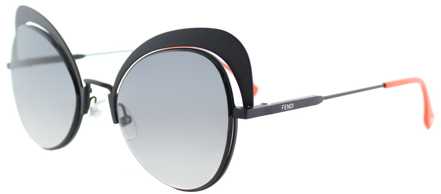 Fendi FF 0247 807 Cat-Eye Metal Black Sunglasses with Grey Gradient Lens sold by Gaffos product image thumbnail 2