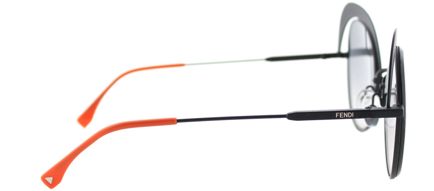 Fendi FF 0247 807 Cat-Eye Metal Black Sunglasses with Grey Gradient Lens sold by Gaffos product image thumbnail 3