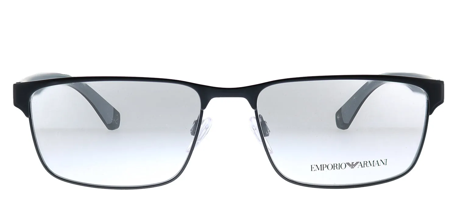 Emporio Armani EA 1105 3014 Rectangle Metal Black Eyeglasses with Demo Lens sold by Gaffos