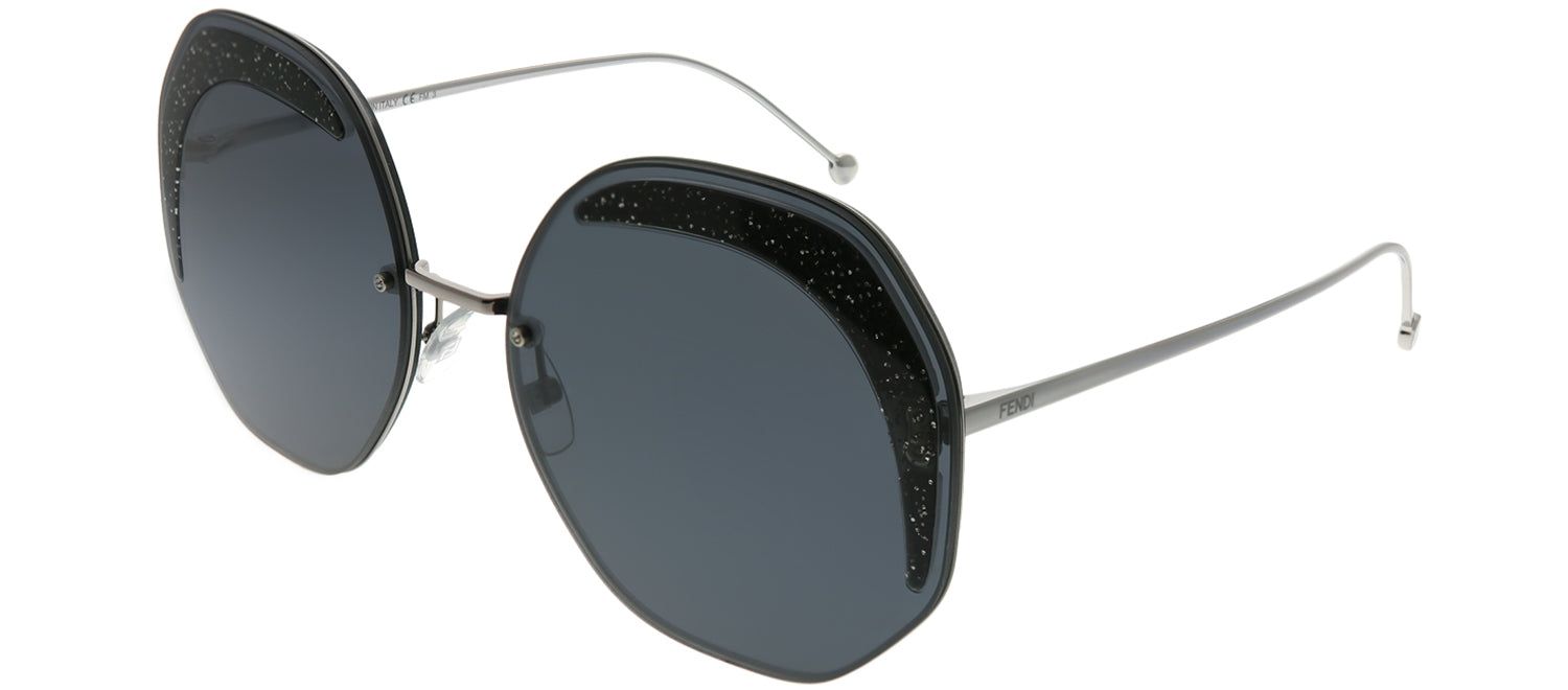 Fendi FF 0358 KB7 IR Geometric Metal Grey Sunglasses with Grey Lens sold by Gaffos product image thumbnail 2