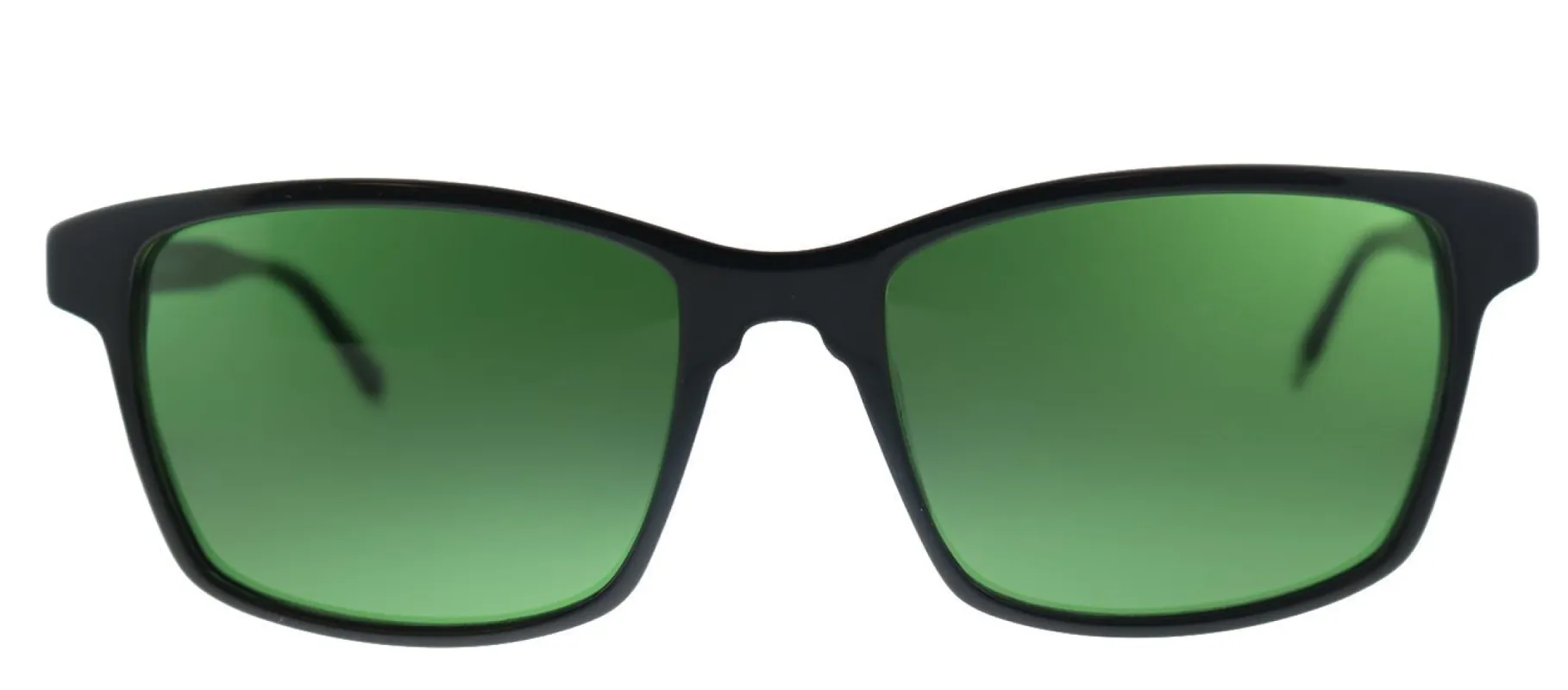 Original Penguin PE Jack SUN BK Rectangle Plastic Black Sunglasses with Green Polarized Lens sold by Gaffos
