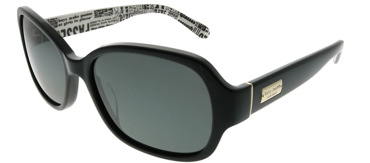 Kate Spade KS Akira/P 9KQ RA Rectangle Plastic Black Sunglasses with Grey Polarized Lens sold by Gaffos product image thumbnail 2