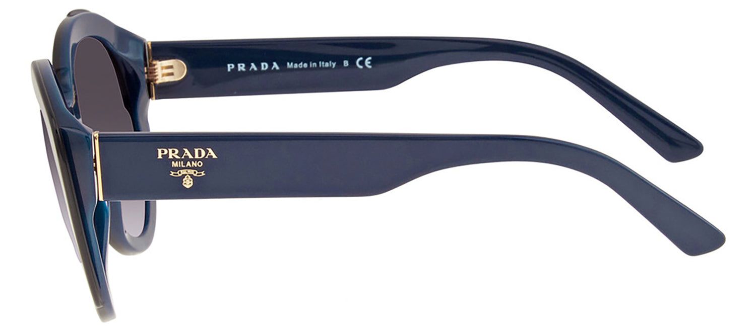 Prada PR 01YS 08V08I Round Acetate Blue Sunglasses with Light Violet Blue Gradient Lens sold by Gaffos product image thumbnail 3