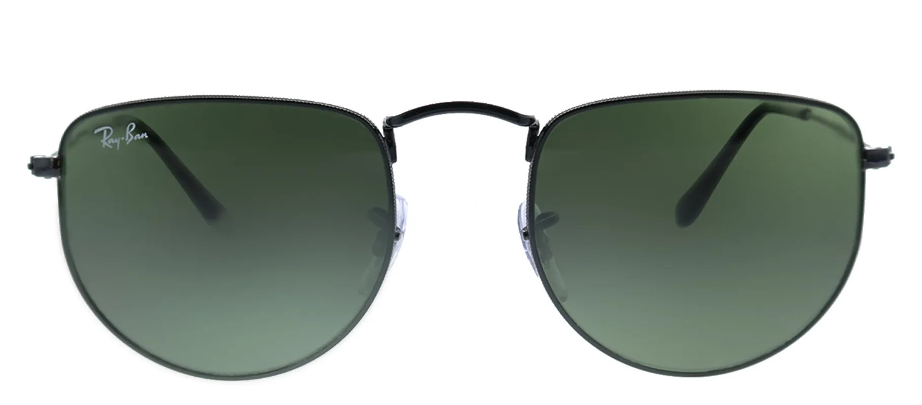 Ray-Ban CLUBMASTER RB 3958 002/31 Geometric Metal Black Sunglasses with Green Lens sold by Gaffos