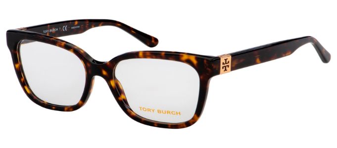 Tory Burch TY 2084 1728 Square Plastic Tortoise Eyeglasses with Logo Stamped Demo Lenses Lens sold by Gaffos