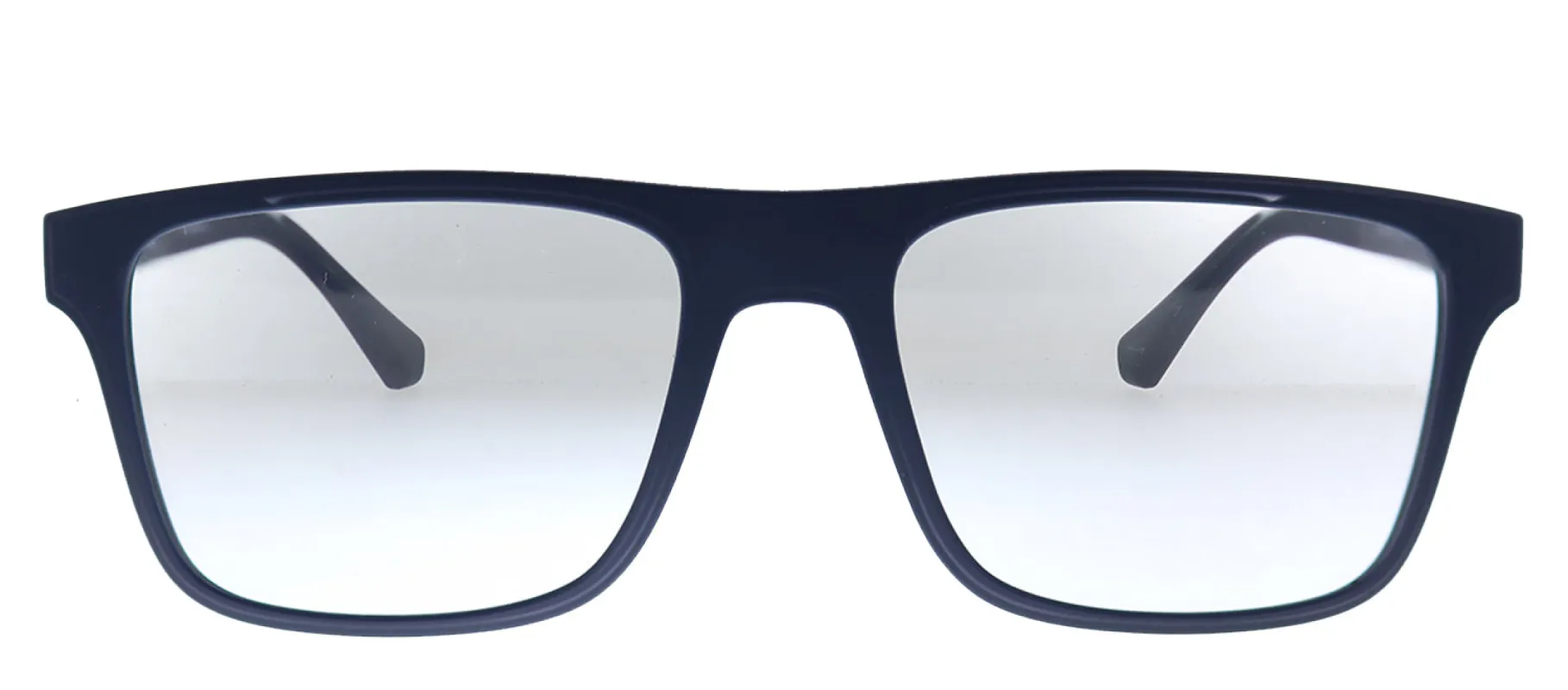 Emporio Armani EA 4115 57591W Rectangle Plastic Blue Sunglasses with Clear Clip On Lens sold by Gaffos