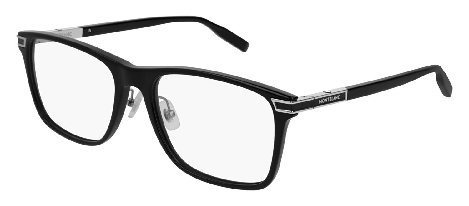 Montblanc MB 0042O 005 Rectangle Acetate Silver Eyeglasses with Demo Lens sold by Gaffos