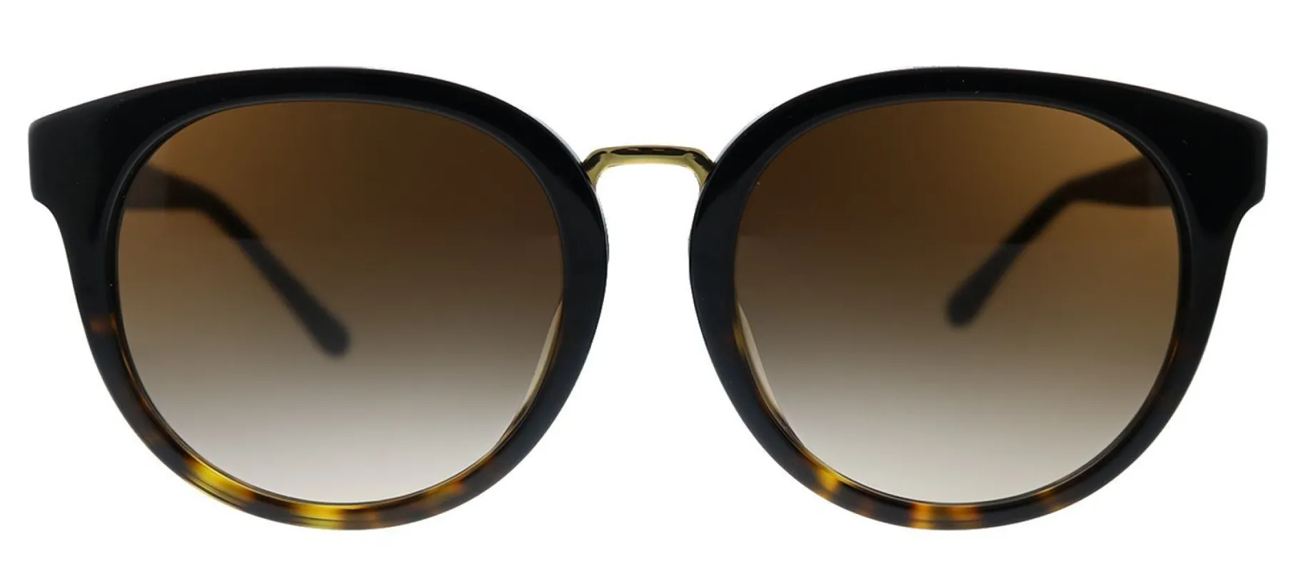 Tory Burch TY 7153U 182413 Round Plastic Black Tortoise Sunglasses with Brown Gradient Lens sold by Gaffos
