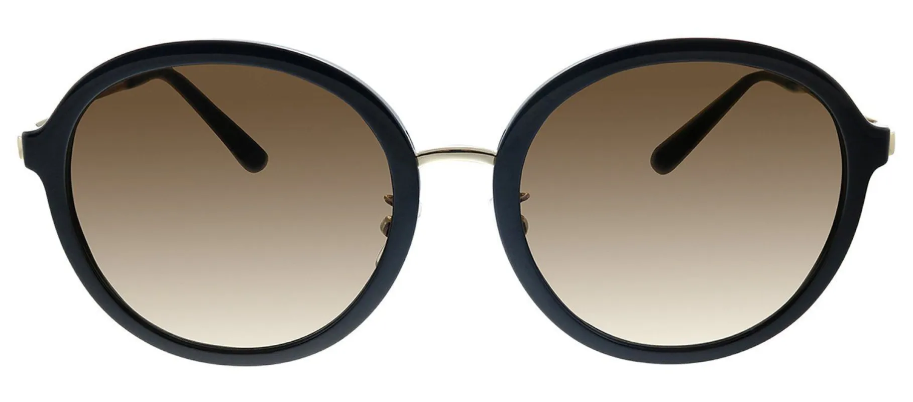 Tory Burch TY 9058 179113 Round Plastic Black Sunglasses with Brown Gradient Lens sold by Gaffos
