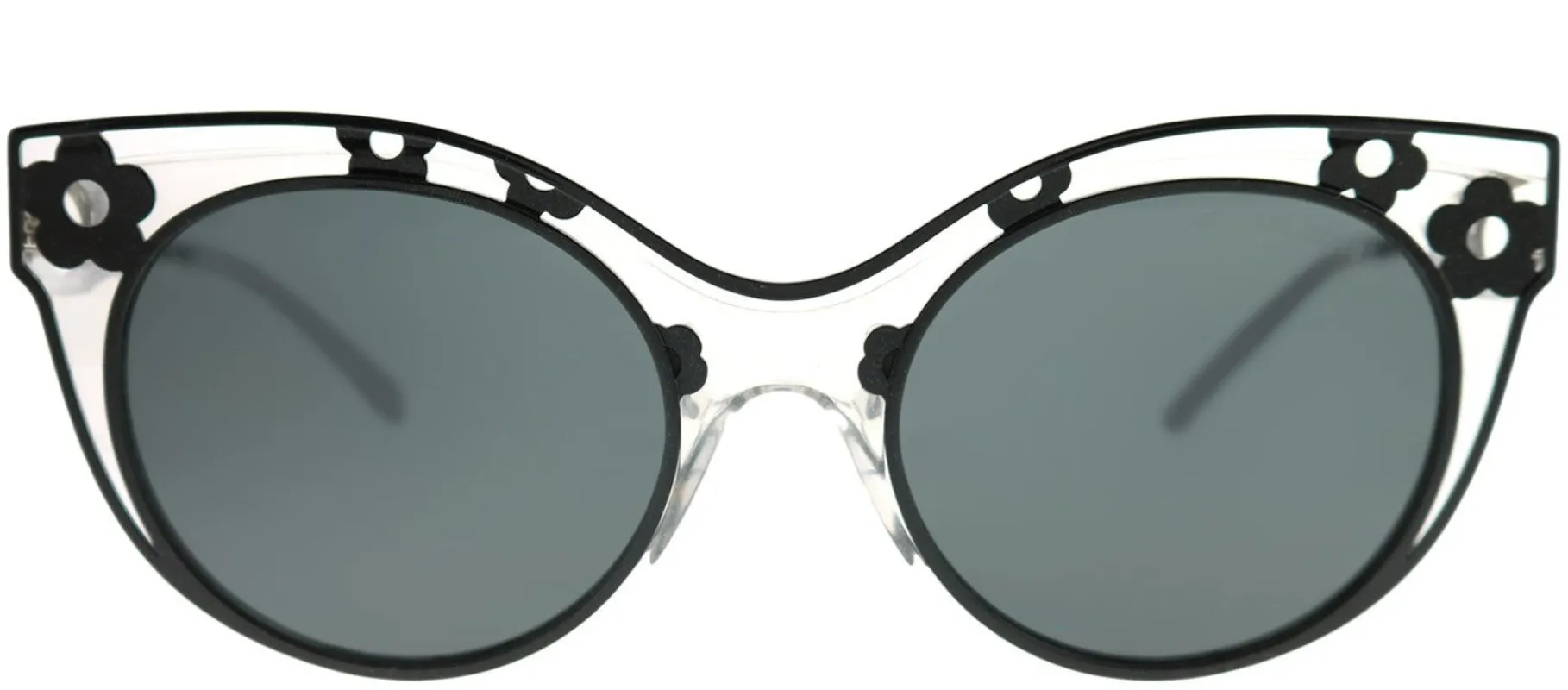 Michael Kors MK 1038 305087 Cat-Eye Metal Black Sunglasses with Grey Lens sold by Gaffos